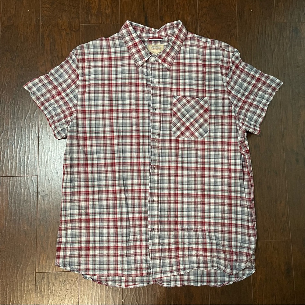 Two XXL Button Down Plaid Shirts